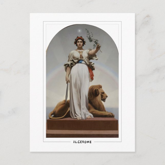 Jean-Léon Gérôme #347 - Postal Bella Artes (Anverso)