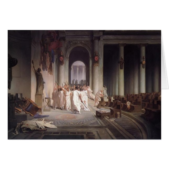 Jean-León Gerome- la muerte de César (Anverso (Horizontal))