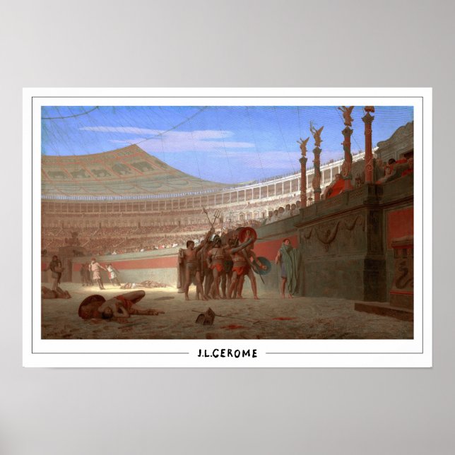 Jean-Léon Gérôme Zedign Poster de Arte #150 (Frente)