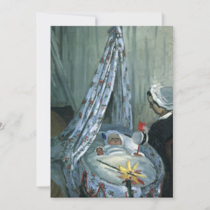 Jean Monet en su cuna por Claude Monet Invitación