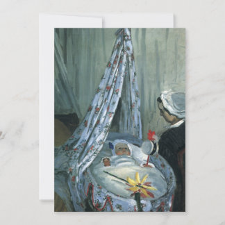 Jean Monet en su cuna por Claude Monet Invitación