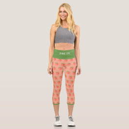 JEANIE DEE "PEACH TREE" - PANTALONES CAPRI DE CIÑA