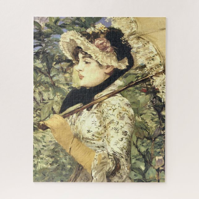 Jeanne, Primavera de Edourd Manet Rompecabezas (Vertical)