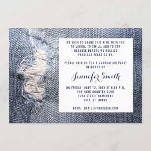 Jeans despojados parecen invitaciones de graduació