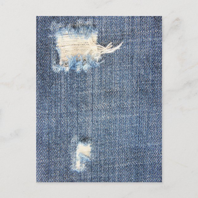 Jeans falsos lucen postal (Anverso)