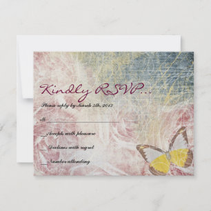 JEANS ROSAS Y MARIPOSAS Bat Mitzvah Tarjeta De Res