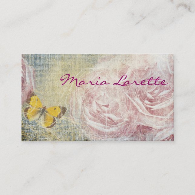 JEANS y ROSAS Fiesta Planner Tarjeta de Diseñador  (Anverso)