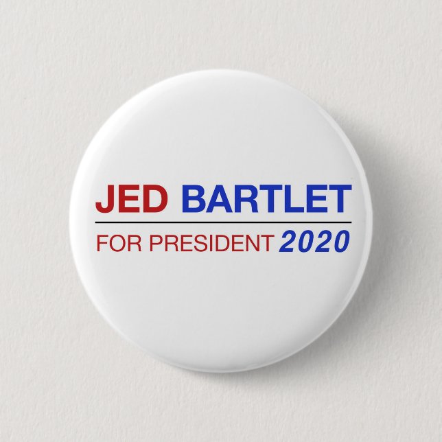 Jed Bartlet para el botón del presidente 2020 (Anverso)