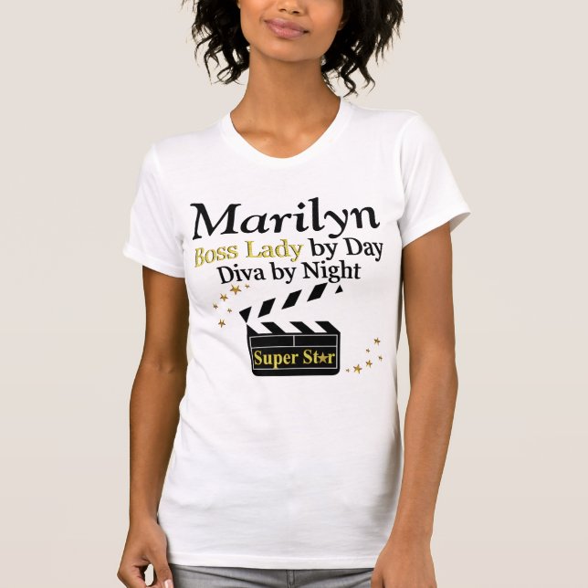 JEFA DE JEFE SUPER STAR PERSONALIZADA EN CAMISETA (Anverso)