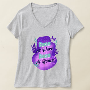 Jefa En El Trabajo Jefa En Casa Camiseta Para Mamá