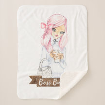 Jefe Babe lanza una manta sherpa para un hogar aco