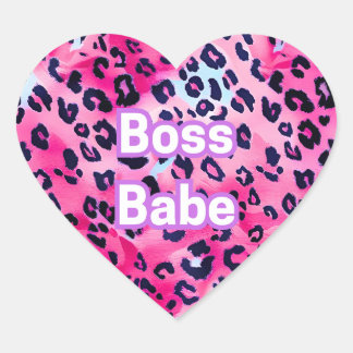 Jefe Babe Pegatinas del corazón - ¡Listo para mata