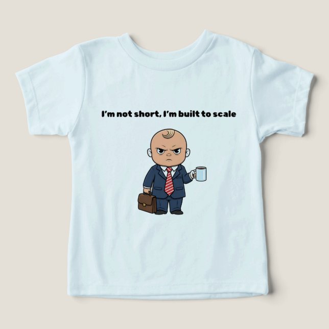 Jefe Bebé Divertido - No soy bajo, estoy hecho a e (Diseño delantero )