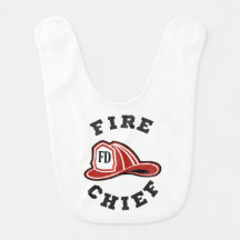 "Jefe de bomberos" del babero del bebé