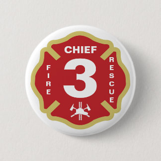 Jefe de bomberos del botón de la insignia