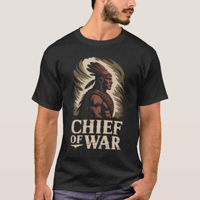 Jefe de camiseta de guerra | Diseño de guerreros t (Anverso)