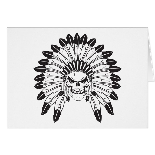 Jefe de cráneo indio (Anverso (Horizontal))