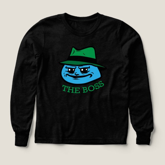 jefe de dibujos animados sonriendo (Diseño frontal)