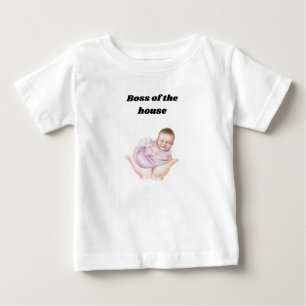 👑 Jefe de la casa - Camiseta bebé divertida