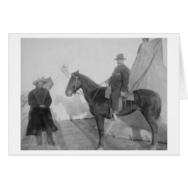 Jefe de Oglala "oso rocoso" con blanco (Anverso (Horizontal))