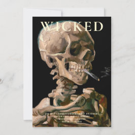 Jefe de un Bella Artes de Skeleton Invitación a Ha