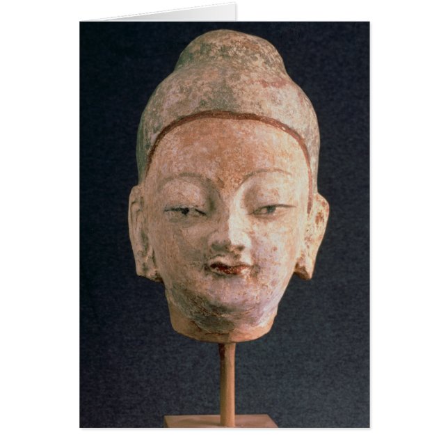 Jefe de una estatua de Buda, de Bezeklik (Frente)