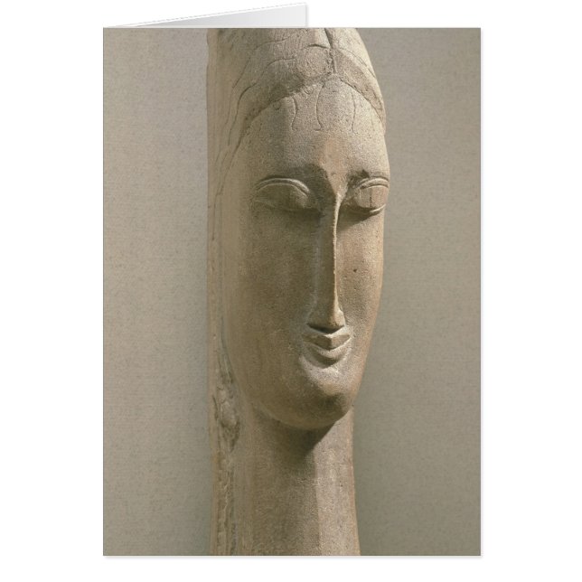 Jefe de una mujer (piedra) (Frente)