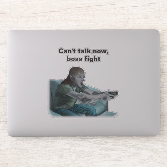 Jefe de videojuegos Elf contra Pegatina de arte fa (Ordenador)