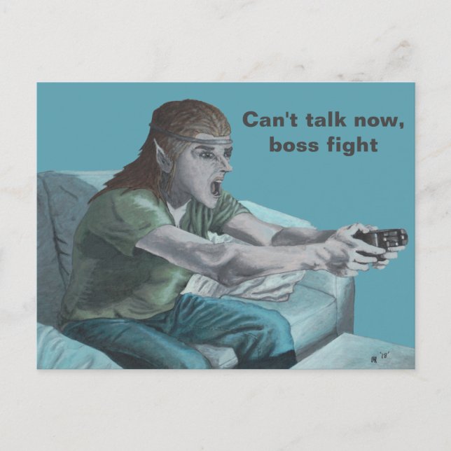 Jefe de videojuegos Elf lucha contra la tarjeta po (Anverso)