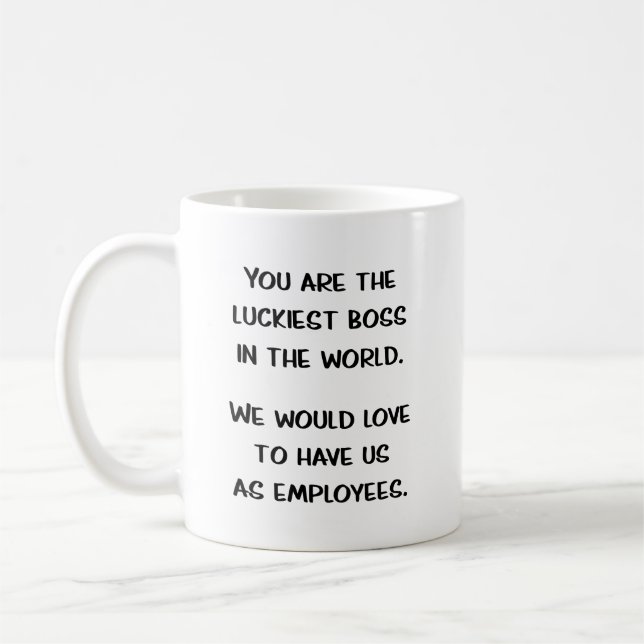 Jefe Gift Mug Gracioso Director de la Copa de Café (Izquierda)