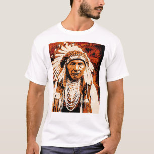 Jefe Joseph El Nez Perce 2 Camiseta Gráfico