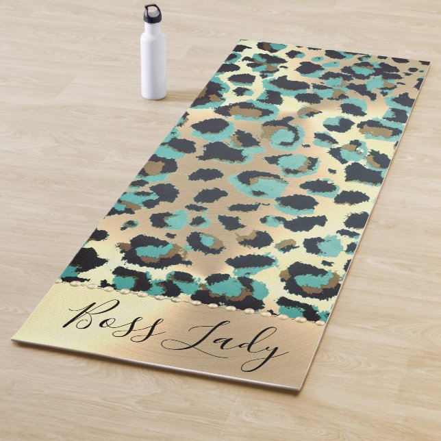 Jefe Leopardo Glam Lady Yoga Mat (In situ)