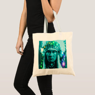 Jefe magnético nativo americano grande bolsa de to