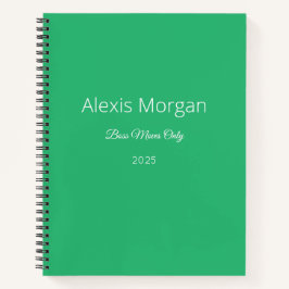 Jefe Mueve el planificador diario