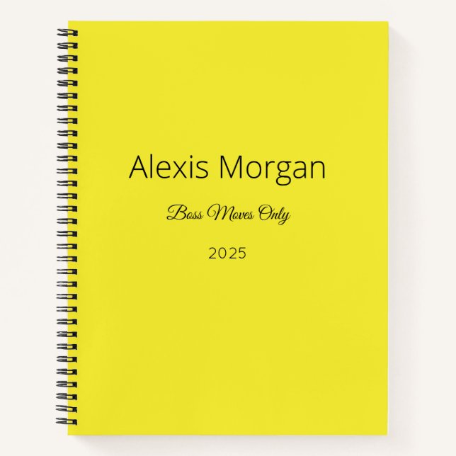 Jefe Mueve el planificador diario (Anverso)