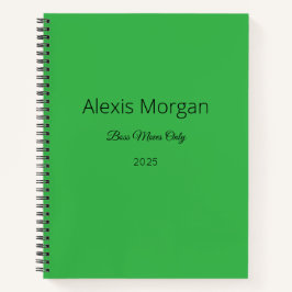 Jefe Mueve el planificador diario