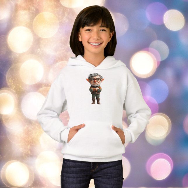Jefe Navidades Elf Chica Hoodie (Subido por el creador)