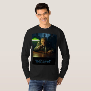 Jefe se comporta hombres camiseta de manga larga n