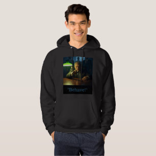 Jefe se comporta hombres sudadera encapuchada negr