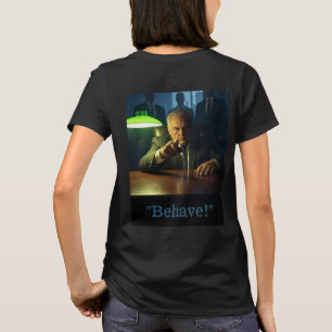 Jefe se comporta mujeres camiseta negra