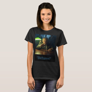 Jefe se comporta mujeres camiseta negra