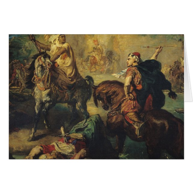 Jefes de la tribu árabes en solo combate (Anverso (Horizontal))