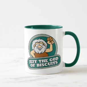 Jeff dios de la taza de las galletas