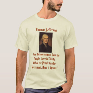 Jefferson en la camiseta de la tiranía
