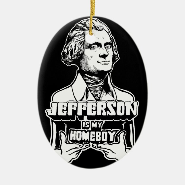 Jefferson es mi ornamento del Homeboy (Frente)