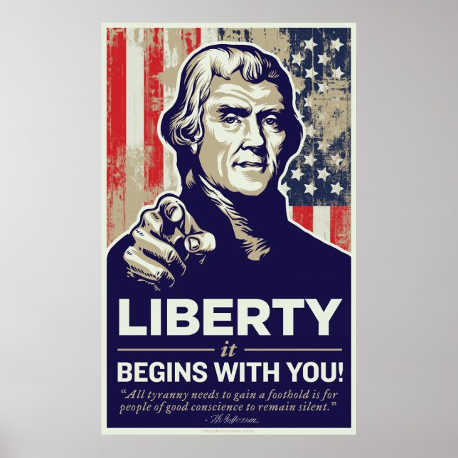 Jefferson Liberty Comienza Con Tu Impresión (Frente)