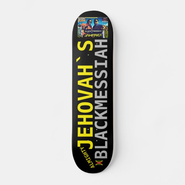 JEHOVÁ MESA NEGRO Skateboard (Anverso)
