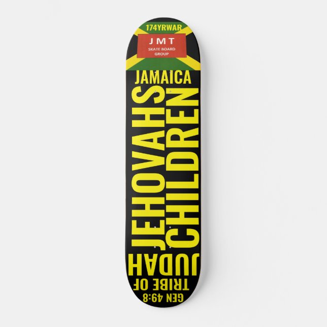 JEHOVAH CHILDREN :JAMAICA Skateboard (Anverso)