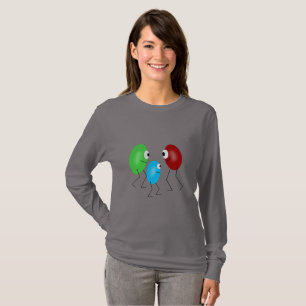 Jelly Beans camiseta de manga larga para mujeres