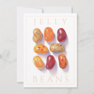 JELLY BEANS DE OTOÑO Tarjeta plana de 4.5x6.25
